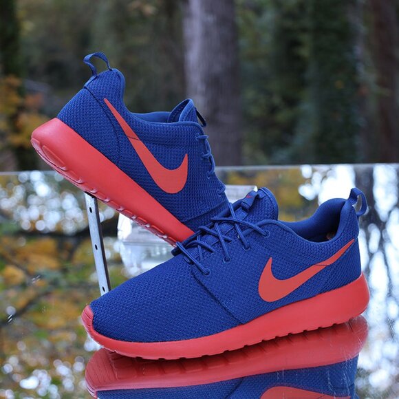 Nike Roshe Run Dark Royal Blue Orange 2013 - Picture 2 of 13